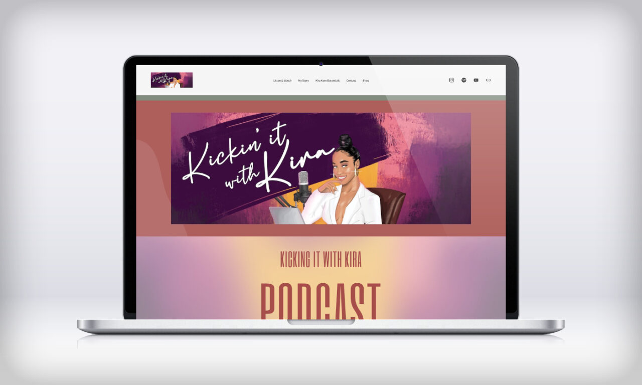 Kickin it with Kira Website Refresh - Desktop